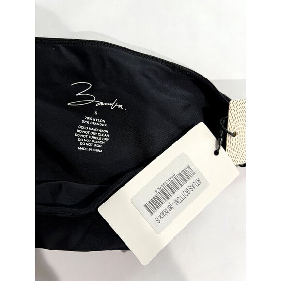 NWT BAMBA Swim Atlas Bikini Bottoms in Jet Black - Picture 6 of 6